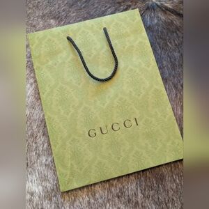 Authentic Gucci Olive Green Shopping Bag